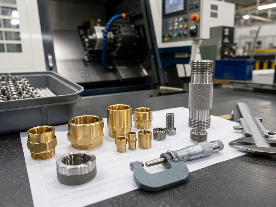 Brass adapter sleeve and inspection project photo